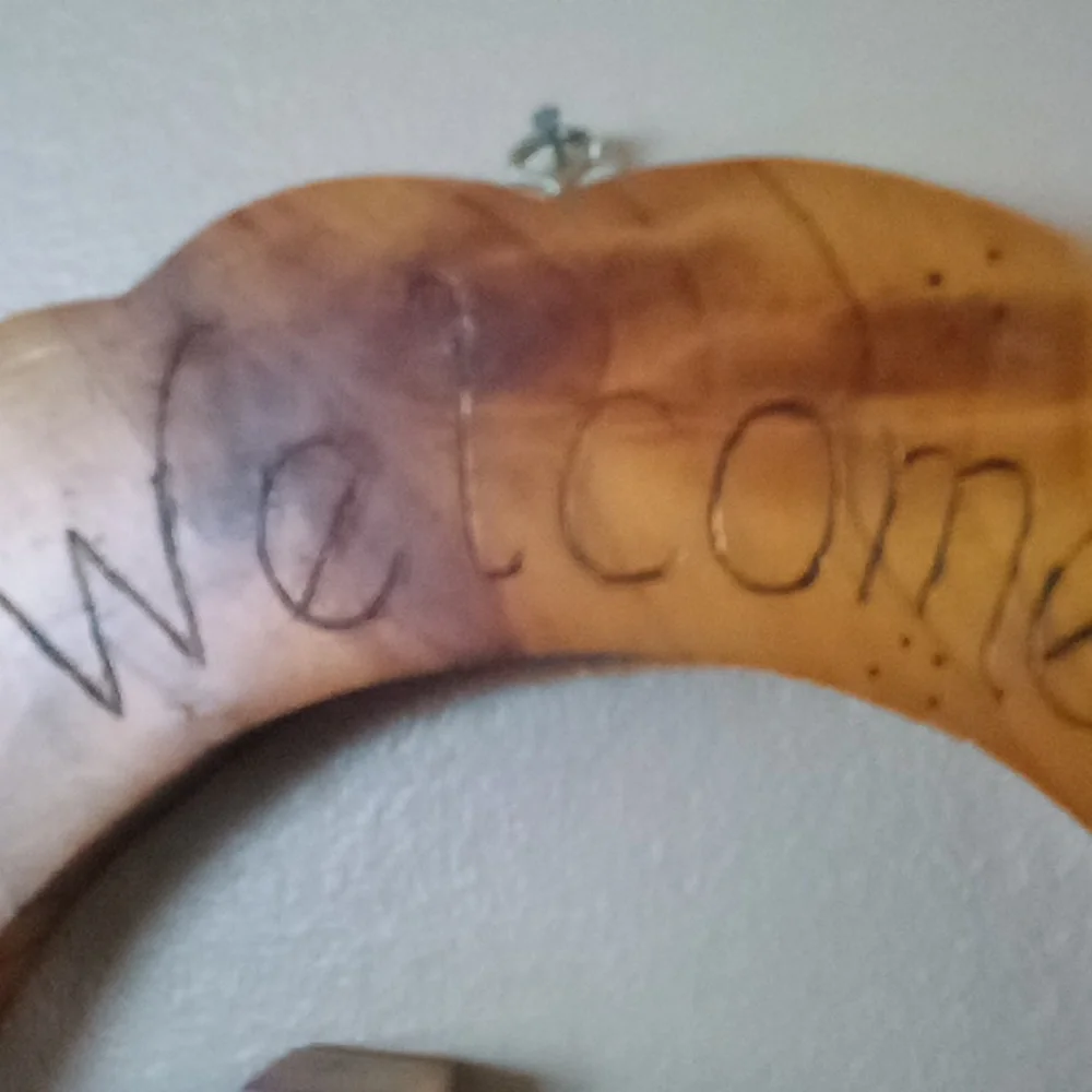 A Vintage Home made welcome Farmhouse, Eclectic Grandpa country sign